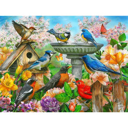 Bird Bath 500 Piece Jigsaw Puzzle Springbok (ONLINE ORDER ONLY)