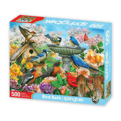 Bird Bath 500 Piece Jigsaw Puzzle Springbok (ONLINE ORDER ONLY)