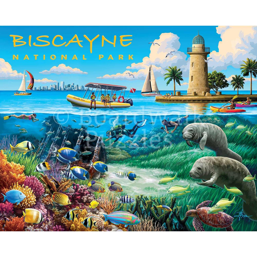 Biscayne National Park 500 Piece Jigsaw Puzzle Boardwalk (ONLINE ORDER ONLY)