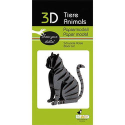 Black Cat 3D Cardboard Model Kit Fridolin (ONLINE ORDER ONLY)