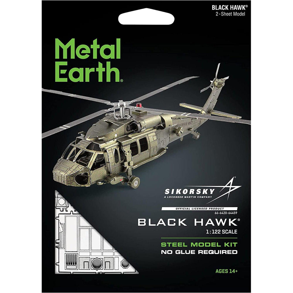 Black Hawk Helicopter 3D Steel Model Kit Metal Earth (ONLINE ORDER ONLY)