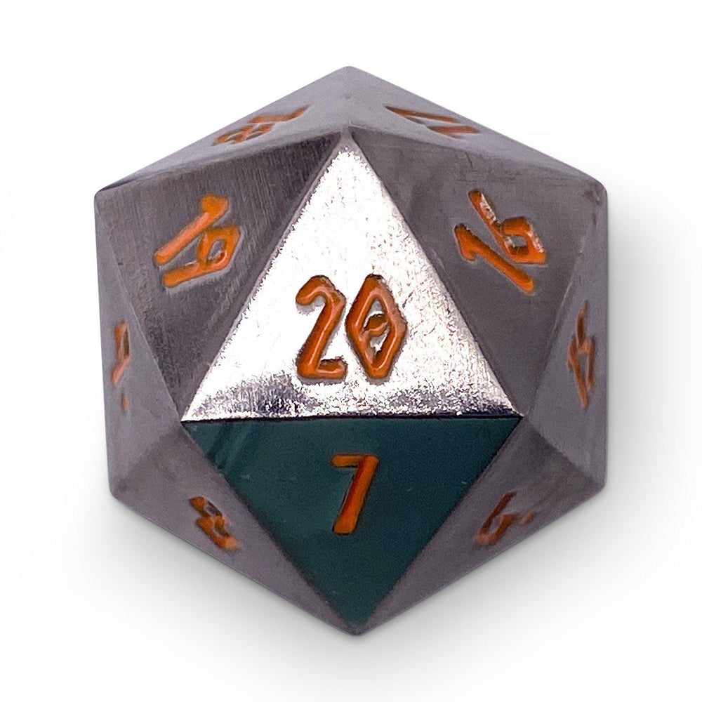 Black Lava Metal Countdown Dice 25mm (ONLINE ORDER ONLY)