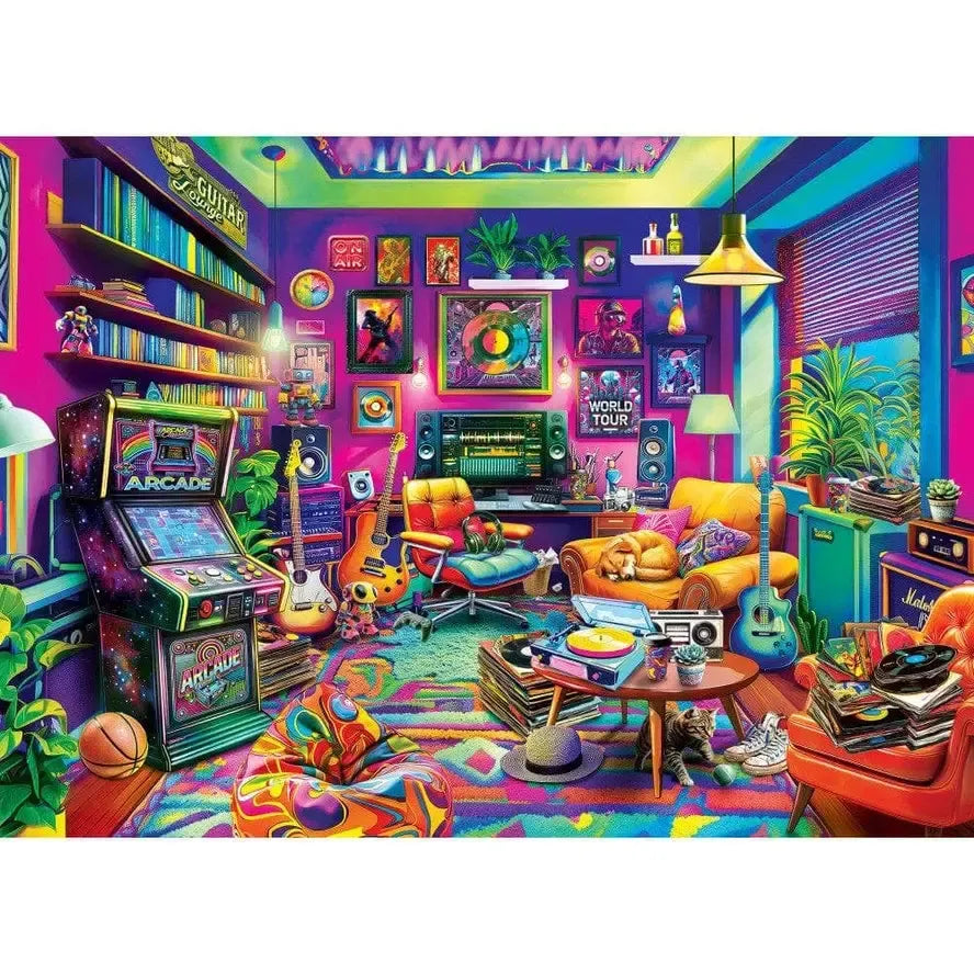 Black Light Den Back in Time 1000 Piece Jigsaw Puzzle MasterPieces