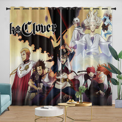 Black Clover Curtains Blackout Window Drapes (Online Order Only)