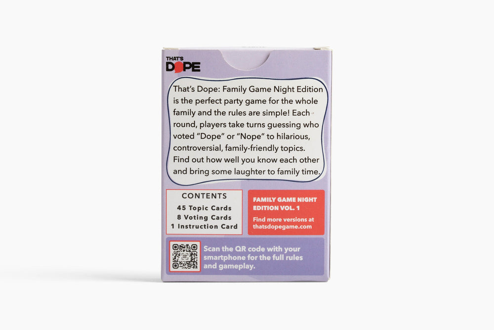 That's Dope: Family Game Night Edition (ONLINE ORDER ONLY)