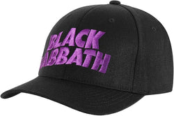 Black Sabbath Embroidered Purple Logo Snapback Trucker Hat (ONLINE ORDER ONLY)