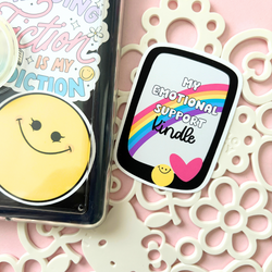 My Emotional Support Kindle | Sticker Die Cut (ONLINE ORDER ONLY)
