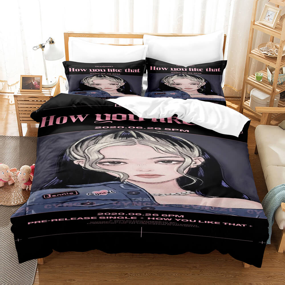 Blackpink Cosplay Bedding Set Quilt Covers Without Filler (Online Order Only)