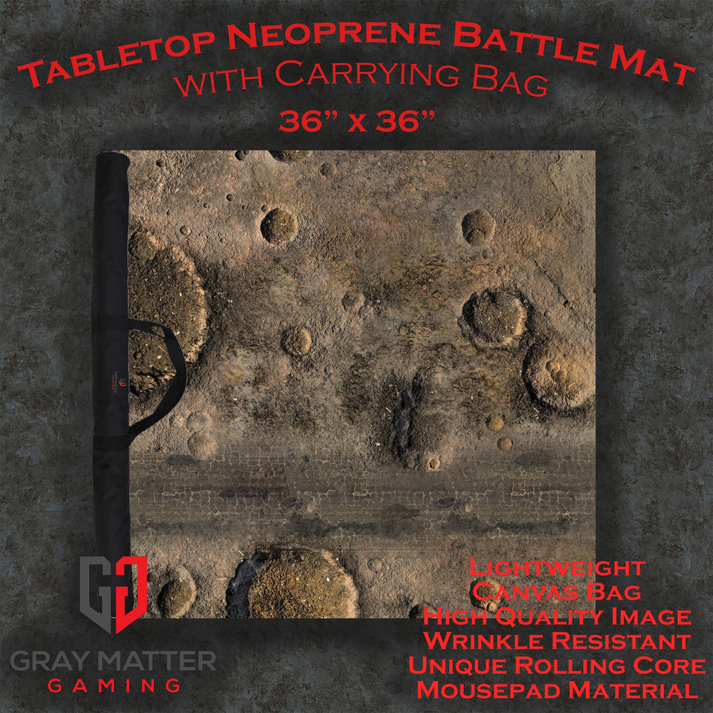Blasted Battlefield - Neoprene Battle Mat with Bag (Online Order Only)
