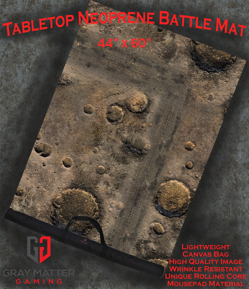Blasted Battlefield - Neoprene Battle Mat with Bag (Online Order Only)