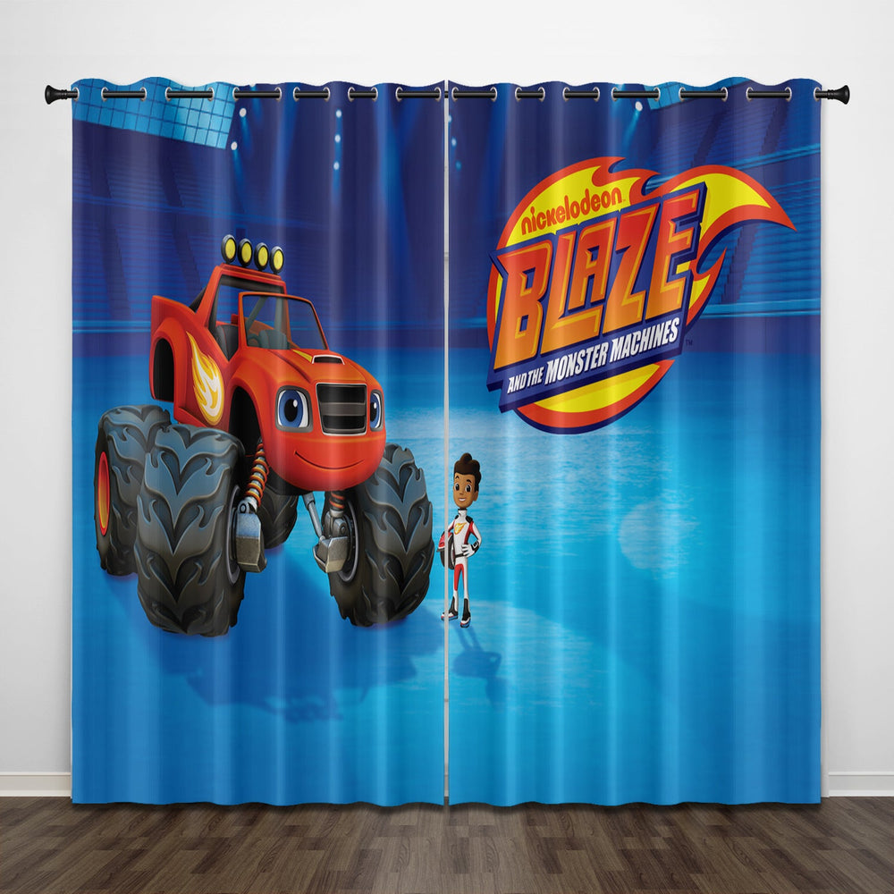 Blaze and the Monster Machines Curtains Pattern Blackout Window Drapes (Online Order Only)