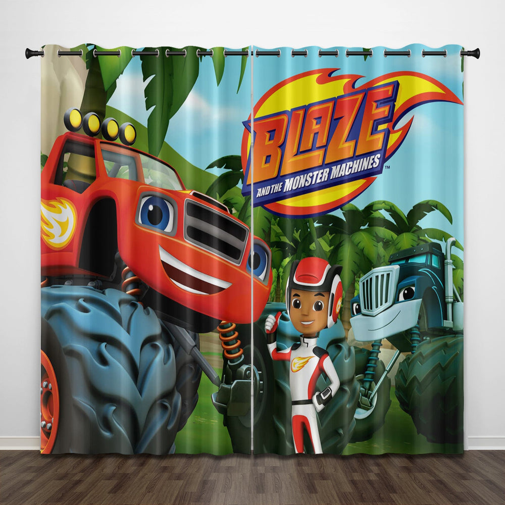 Blaze and the Monster Machines Curtains Pattern Blackout Window Drapes (Online Order Only)