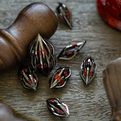Bloodthorn Hollow Metal DND Dice Set (ONLINE ORDER ONLY)