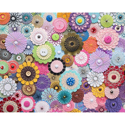 Bloomin Buttons 1000 Piece Jigsaw Puzzle Springbok (ONLINE ORDER ONLY)