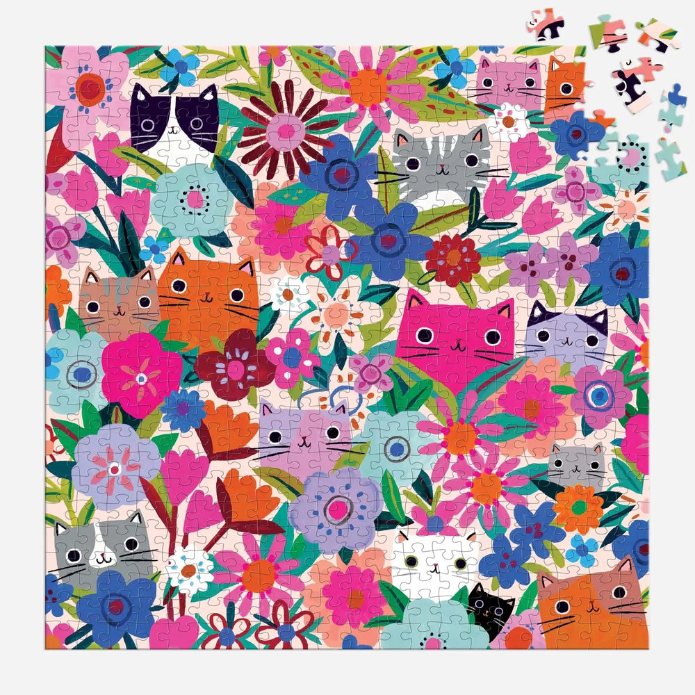 Blooming Cats 500 Piece Jigsaw Puzzle Mudpuppy (ONLINE ORDER ONLY)