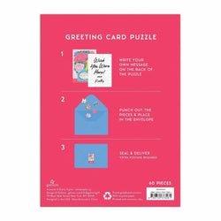 Blooms of Love Greeting Card 60 Piece Jigsaw Puzzle Galison