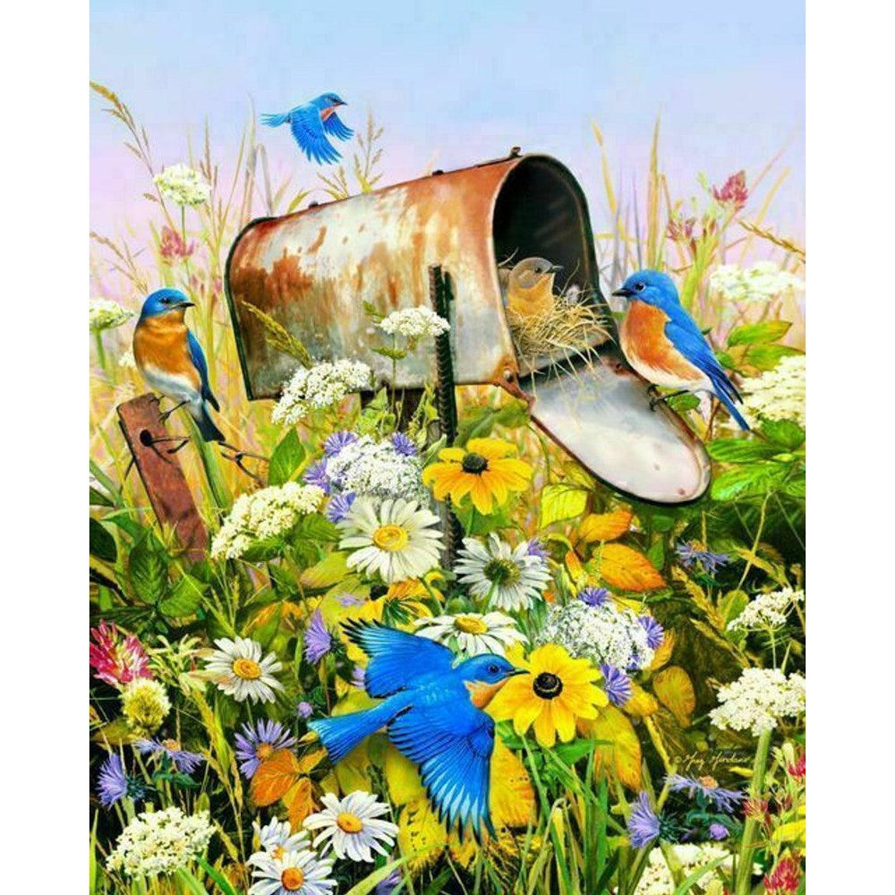Blue Birds 500 Piece Jigsaw Puzzle Springbok (ONLINE ORDER ONLY)