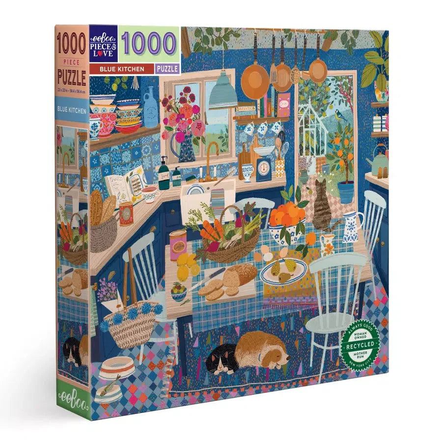 Blue Kitchen 1000 Piece Jigsaw Puzzle eeBoo (ONLINE ORDER ONLY)