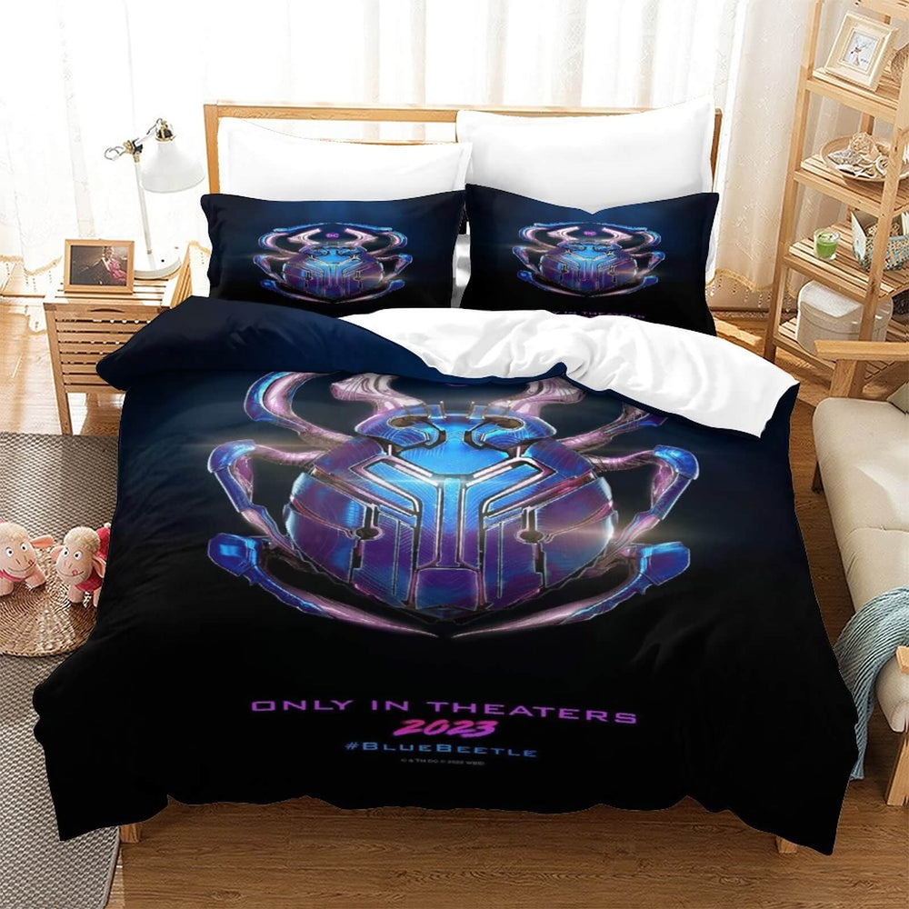 Blue Beetle Bedding Set Quilt Duvet Cover Without Filler (Online Order Only)