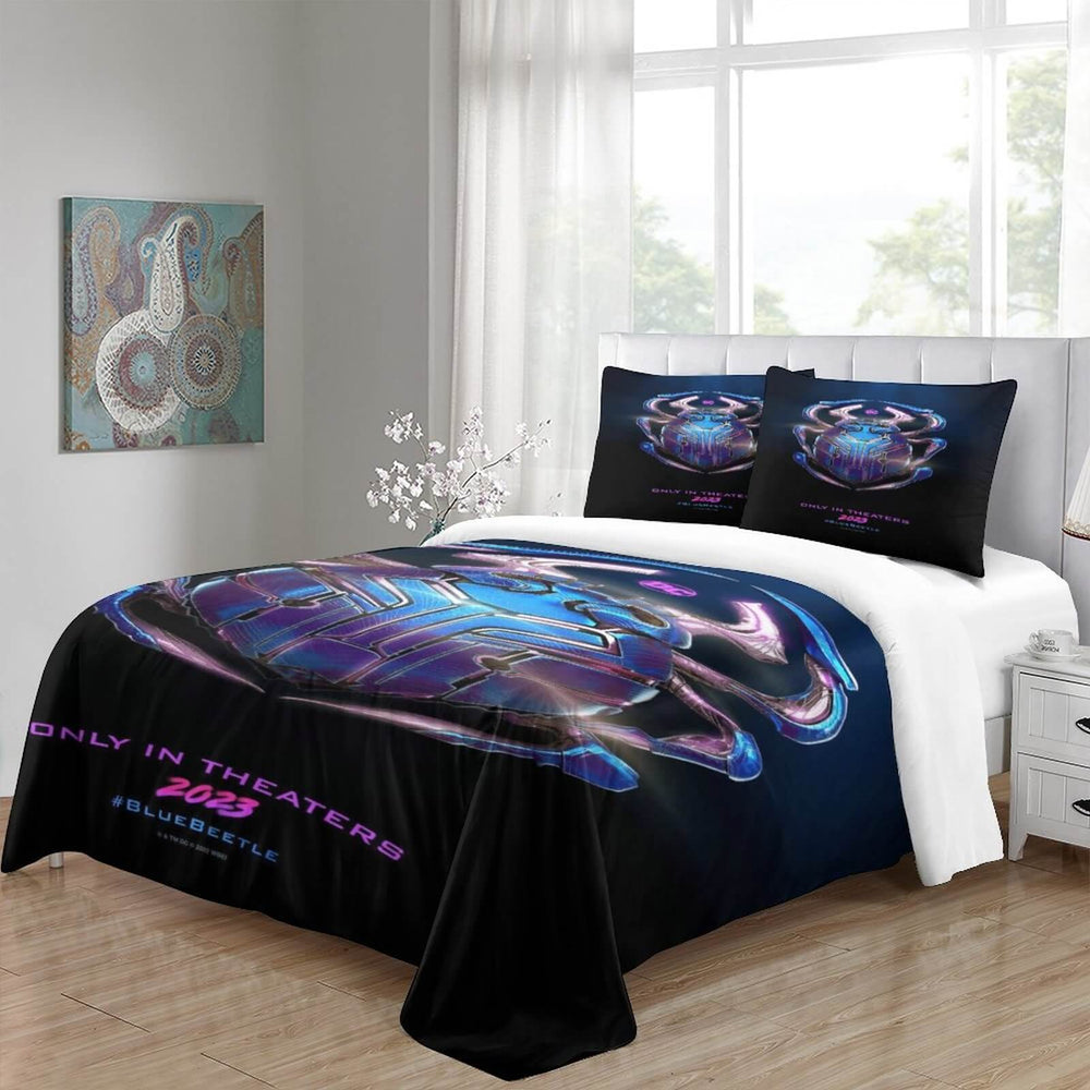 Blue Beetle Bedding Set Quilt Duvet Cover Without Filler (Online Order Only)