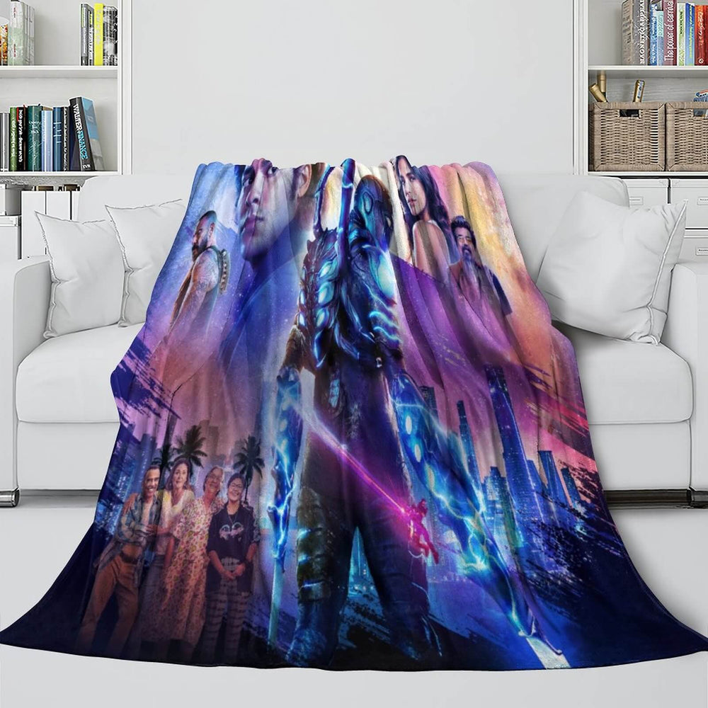 Blue Beetle Blanket Flannel Fleece Throw Room Decoration (Online Order Only)