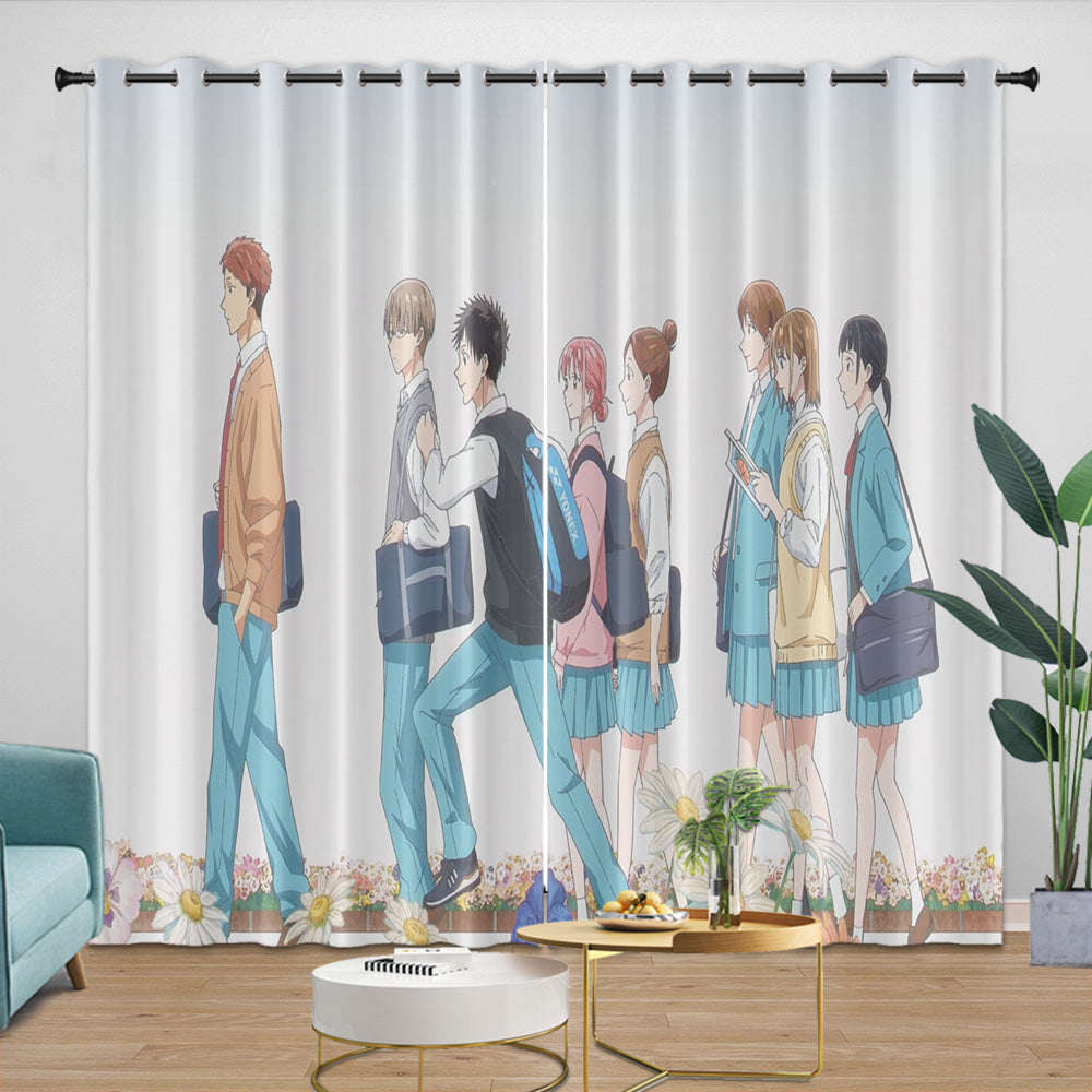 Blue Box Curtains Blackout Window Drapes Room Decoration (Online Order Only)