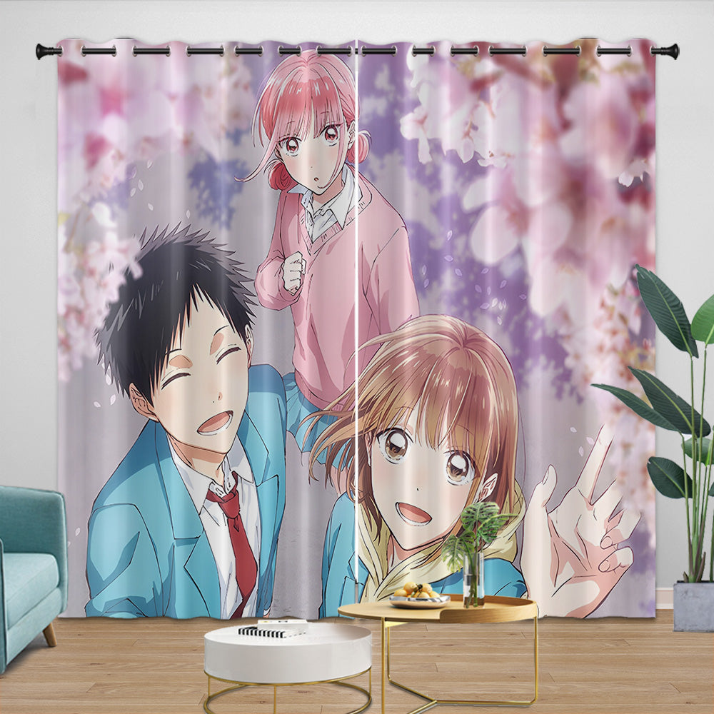 Blue Box Curtains Blackout Window Drapes Room Decoration (Online Order Only)