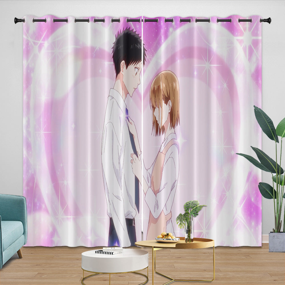 Blue Box Curtains Blackout Window Drapes Room Decoration (Online Order Only)