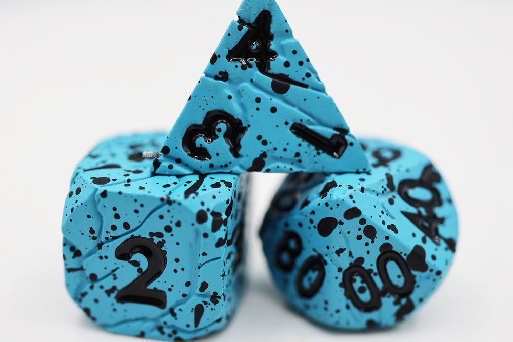 Blue Quarry - Metal RPG Dice Set (ONLINE ORDER ONLY)