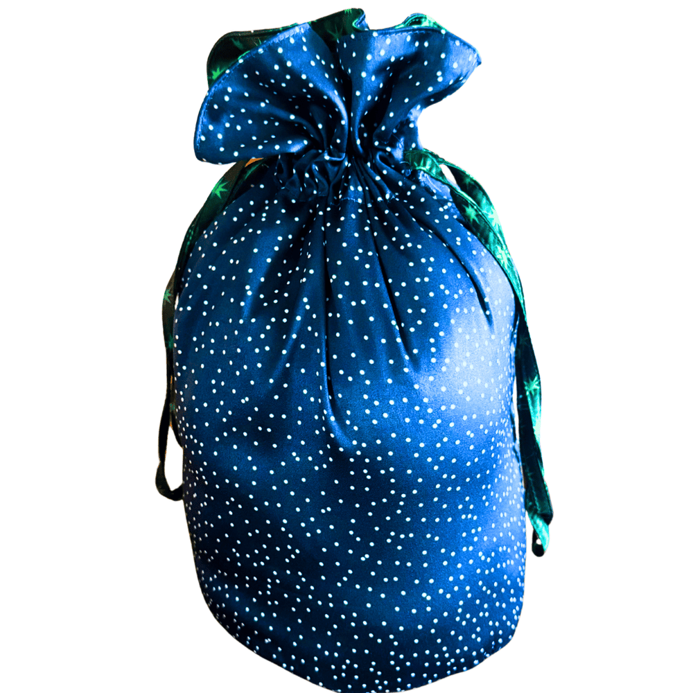 Medium Reversible Reusable Fabric Gift Bag | Stars and Snow (ONLINE ORDER ONLY)