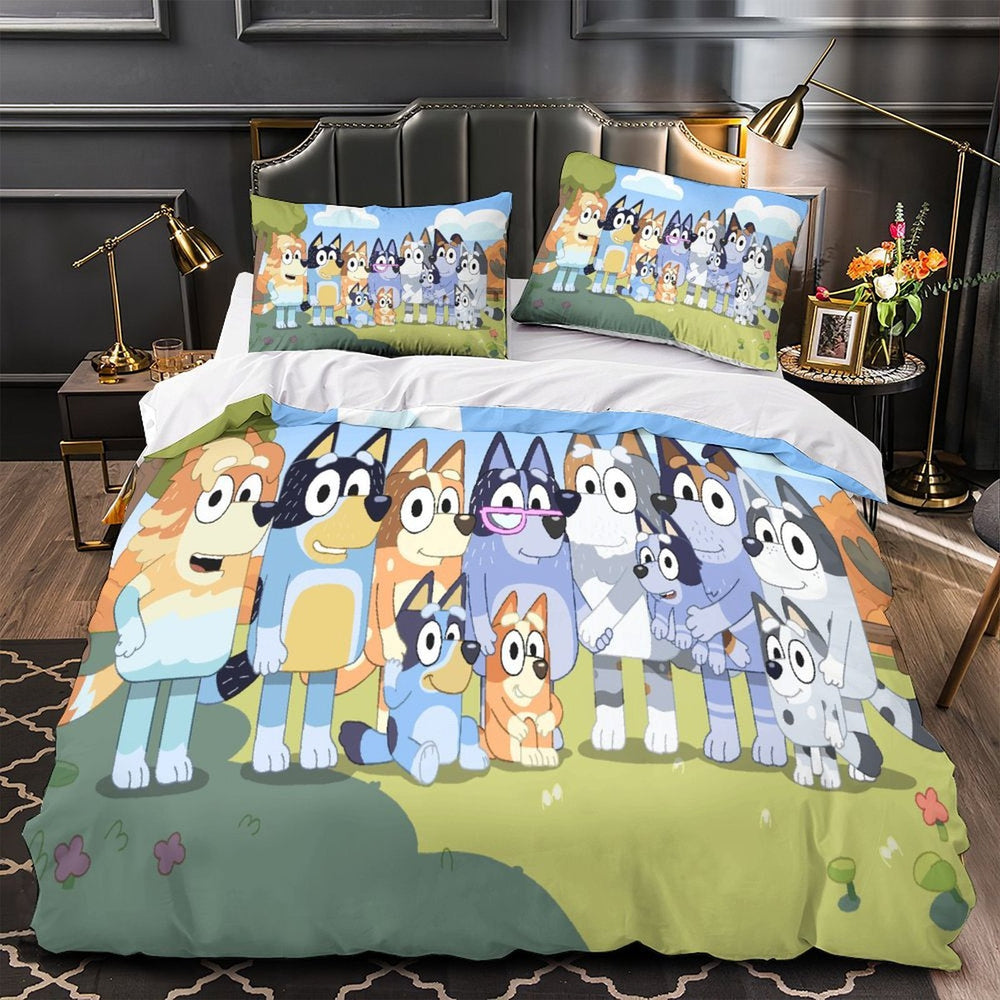 Bluey Duvet Cover Pattern Bedding Set Without Filler (ONLINE ORDER ONLY)