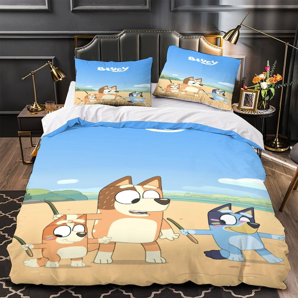 Bluey Duvet Cover Pattern Bedding Set Without Filler (ONLINE ORDER ONLY)