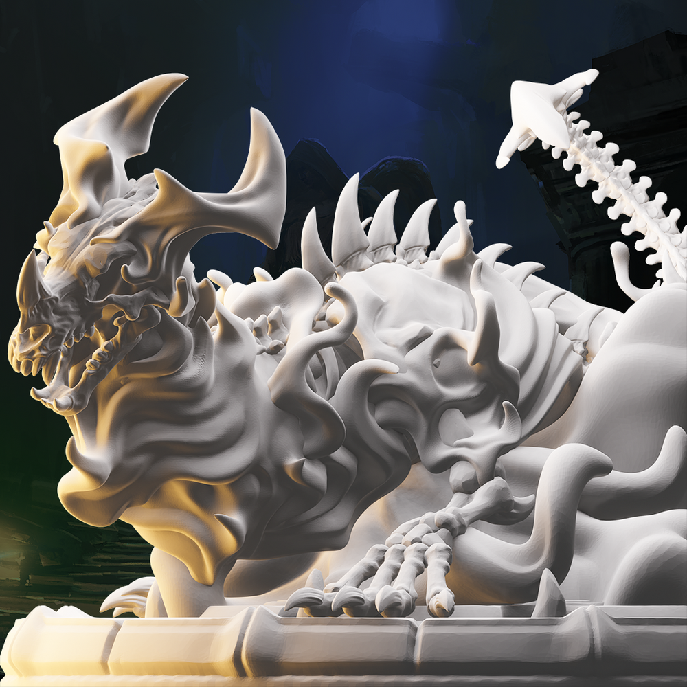 3D Printed Nafarrate Skeletons Army Bone Drake Set 28mm 32mm D&D (Online Only)