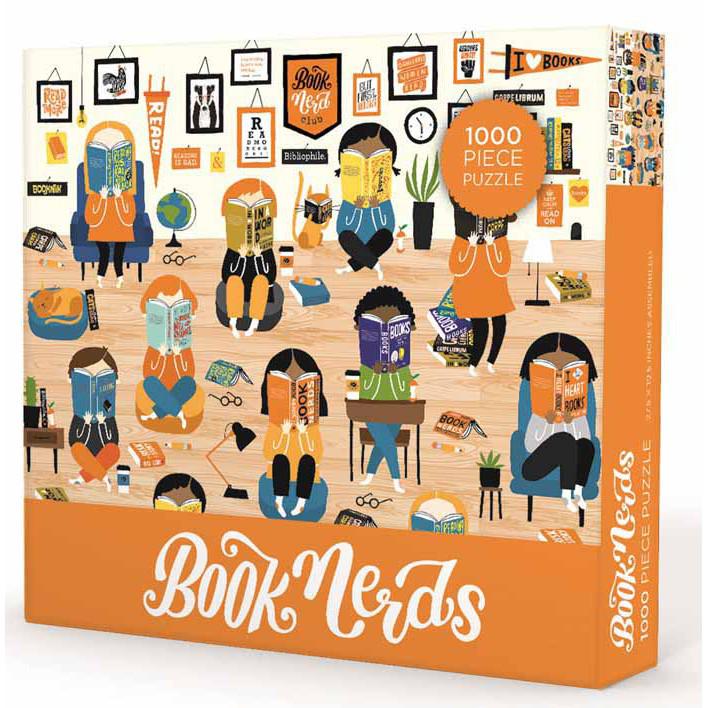 Book Nerds 1000 Piece Jigsaw Puzzle Gibbs Smith (ONLINE ORDER ONLY)