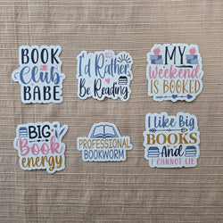 Book Lover Quote Stickers (ONLINE ORDER ONLY)