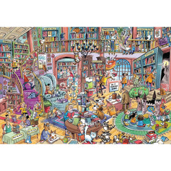 Bookshop Bedlam 100 Large Piece Jigsaw Puzzle Cobble Hill (ONLINE ORDER ONLY)