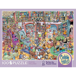 Bookshop Bedlam 100 Large Piece Jigsaw Puzzle Cobble Hill (ONLINE ORDER ONLY)