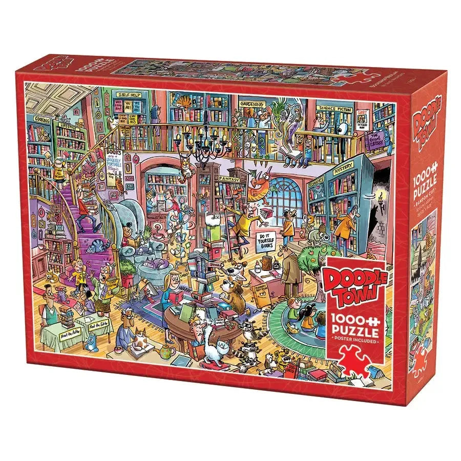 Bookshop Bedlam 1000 Piece Jigsaw Puzzle Cobble Hill (ONLINE ORDER ONLY)