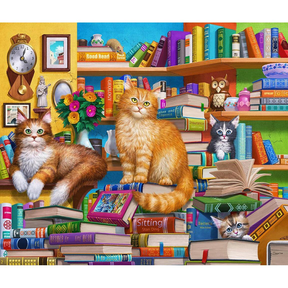 Bookshop Cats 1000 Piece Jigsaw Puzzle Springbok (ONLINE ORDER ONLY)