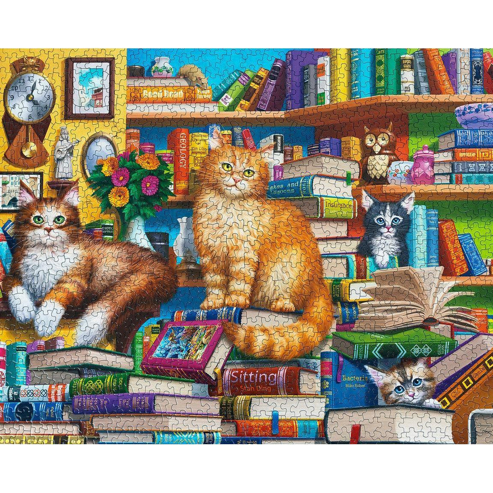 Bookshop Cats 1000 Piece Jigsaw Puzzle Springbok (ONLINE ORDER ONLY)