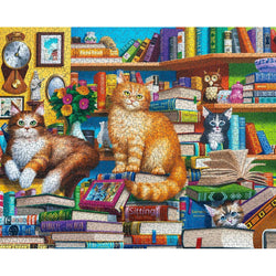 Bookshop Cats 1000 Piece Jigsaw Puzzle Springbok (ONLINE ORDER ONLY)