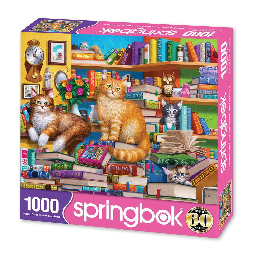 Bookshop Cats 1000 Piece Jigsaw Puzzle Springbok (ONLINE ORDER ONLY)