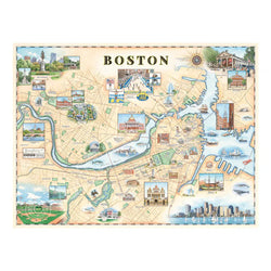 Boston 1000 Piece Jigsaw Puzzle Xplorer Maps (ONLINE ORDER ONLY)