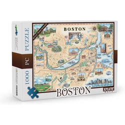 Boston 1000 Piece Jigsaw Puzzle Xplorer Maps (ONLINE ORDER ONLY)
