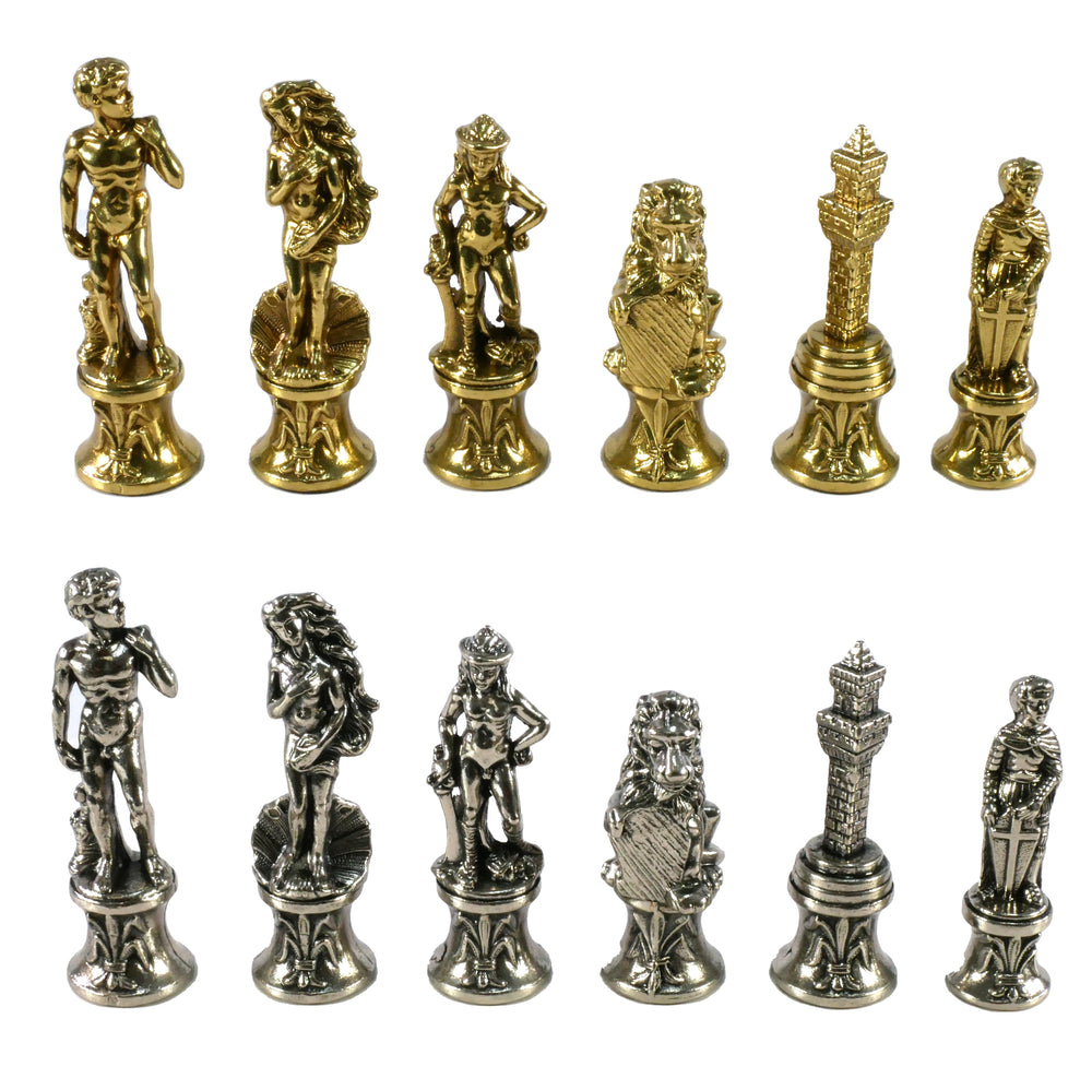 Chess Pieces - Florence Metal Chess Pieces (ONLINE ORDER ONLY)