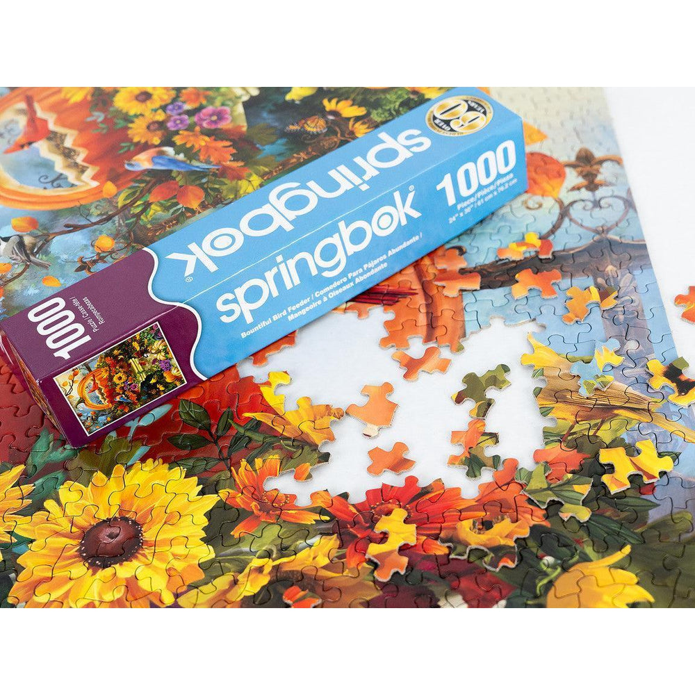 Bountiful Birdfeeder 1000 Piece Jigsaw Puzzle Springbok (ONLINE ORDER ONLY)