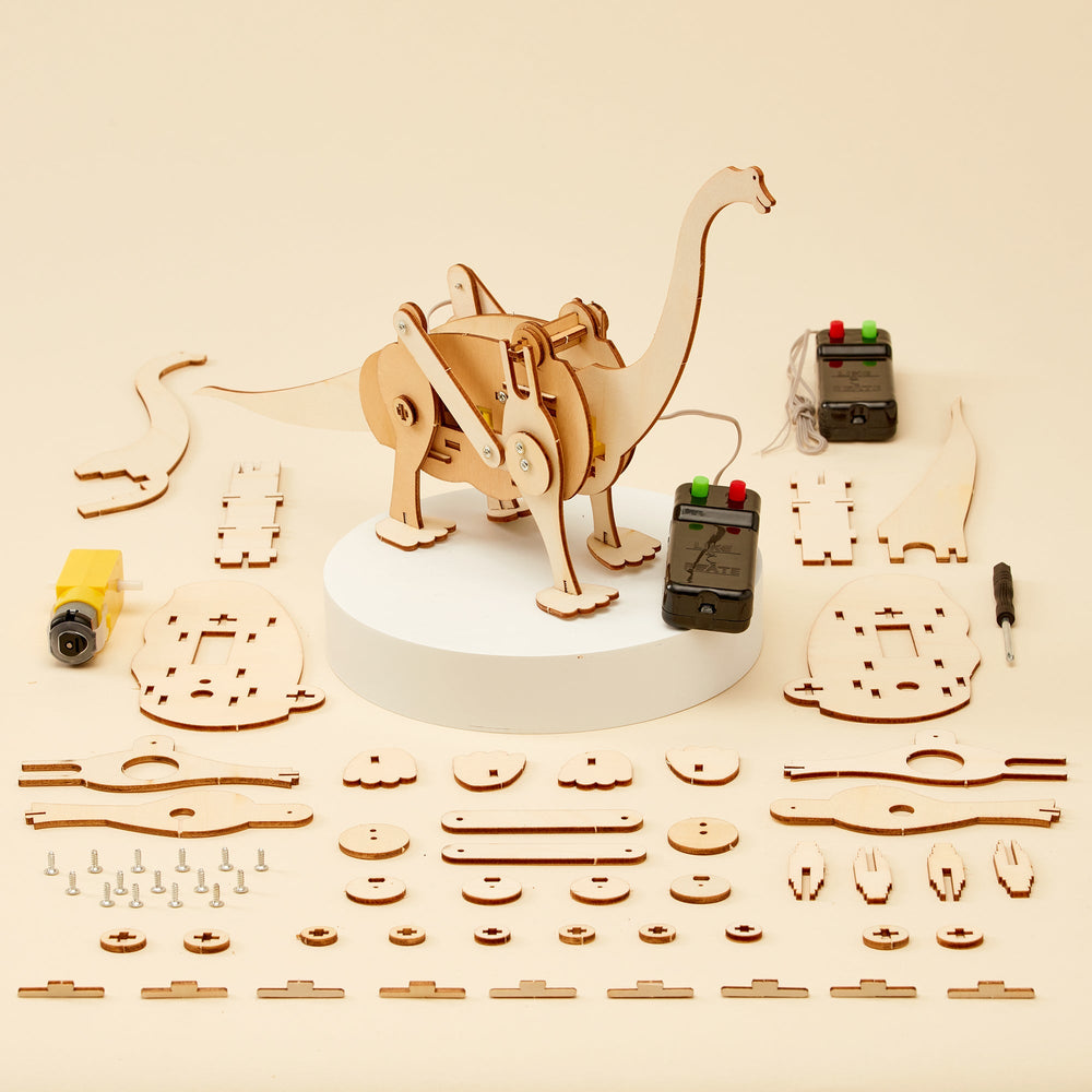 Dinosaur Robot Brachiosaurus DIY Kit, Educational STEM Toy (ONLINE ORDER ONLY)