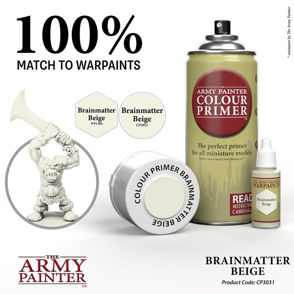 Army Painter Colour Primer: Brainmatter Beige (ONLINE ORDER ONLY)