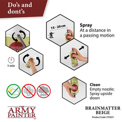 Army Painter Colour Primer: Brainmatter Beige (ONLINE ORDER ONLY)