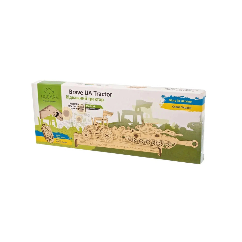 Brave UA Tractor Wood Model Kit UGEARS (ONLINE ORDER ONLY)